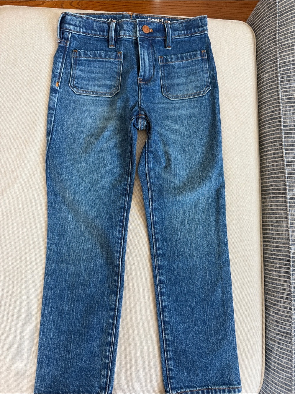 NWT Crewcuts Straight-Leg Jeans, girls size 8.